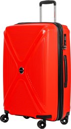 Średnia walizka SwissBags Cross-Box 67 cm czerwony Uniwersalny