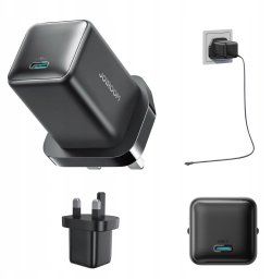 Ładowarka sieciowa Joyroom JR-TCG18 65W 1 x USB-C (wtyczka UK) - czarna