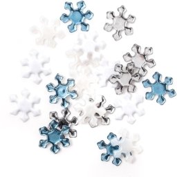 Kryształki dekoracyjne śnieżynki 2,2cm 20szt