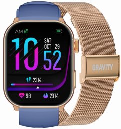 SMARTWATCH UNISEX GRAVITY GT28-8 - ROZMOWY BLUETOOTH, DODATKOWY PASEK (sg037g)