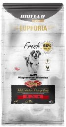BIOFEED Euphoria Fresh Meat Adult Medium & Large Wieprzowina i Wołowina 12kg