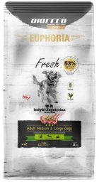 BIOFEED Euphoria Fresh Meat Adult Medium & Large Indyk i Jagnięcina 12kg