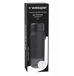 Wessper Butelka filtrująca B2 TRITAN Actitex™ 700ml Black (WES273-700-BK_K)