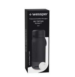 Wessper Butelka filtrująca B2 TRITAN Actitex™ 500ml Black (WES273-500-BK_K)