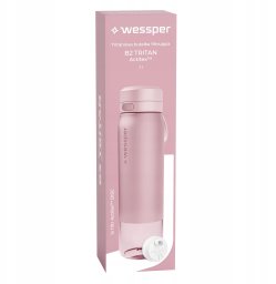 Butelka filtrująca Wessper B2 TRITAN Actitex™ 1000ml Pink (WES273-1000-PK_K)