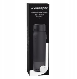 Butelka filtrująca Wessper B2 TRITAN Actitex™ 1000ml Black (WES273-1000-BK_K)