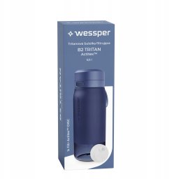 Wessper Butelka filtrująca B2 TRITAN Actitex™ 500ml Blue (WES273-500-BL_K)