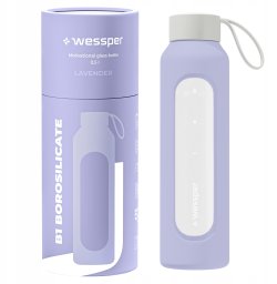 Wessper Szklana butelka Wessper B1 Borosilicate 500ml Lavender (WES260-500-VI-NEW)