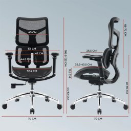 Fotel gamingowy Sihoo DORO S100  Mesh Black