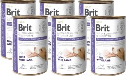 BRIT GF Veterinary Diets Dog Gastrointestinal Low Fat 6x400g- -karma mokra dla psa