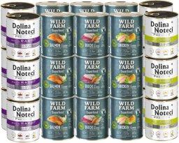 Dolina Noteci PREMIUM + WILD FARM Superfood Mix Smaków 30x800g