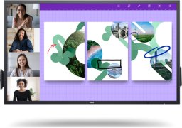 DELL P5524QT signage display Interaktywny płaski panel 139,7 cm (55") LCD 350 cd/m 4K Ultra HD Czarny Ekran dotykowy