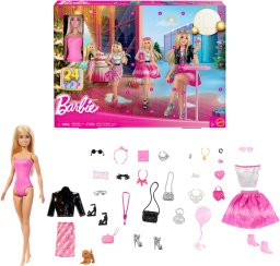 Kalendarz adwentowy Mattel Kalendarz adwentowy lalka Barbie Mattel 24 el. (JFL63)