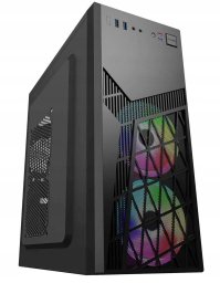 EUROCASE skříň ML N6-560B, ATX, 2x USB-A, 2x 120mm ARGB Fan, černá