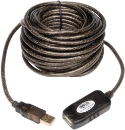 Kabel USB Eaton USB-A - USB-A 10 m Szary (U026-10M)