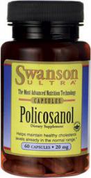  Swanson BioCosanol Polikosanol 20mg 60 kaps.