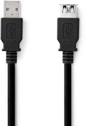 Nedis Nedis CCGL61010BK10 kabel USB USB 3.2 Gen 1 (3.1 Gen 1) 1 m USB A Czarny