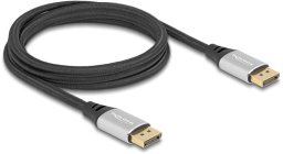 DELOCK DisplayPort Kabel 16K 60 Hz 2m silber Metall