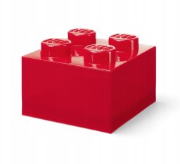 LEGO Lego Brick 4 czerwony przeźroczysty 40090804