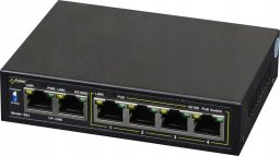 S64WP PULSAR Switch PoE 6-portowy Fast Ethernet, 4x PoE (brak zasilacza w komplecie)