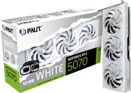 Karta graficzna XpertVision GeForce RTX 5070 White OC 12GB GDDR7 DLSS4 (NE75070U19K9-GB2050W)