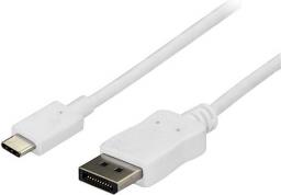 Kabel USB StarTech USB-C - DisplayPort 1.8 m Biały (CDP2DPMM6W)