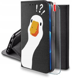 Etui do Samsung M52 5G MAGNET WZORY CASE PORTFEL + SZKŁO 9H