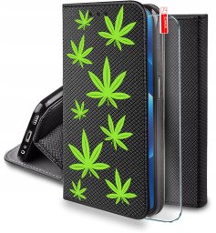 Etui do Samsung M52 5G MAGNET WZORY CASE PORTFEL + SZKŁO 9H