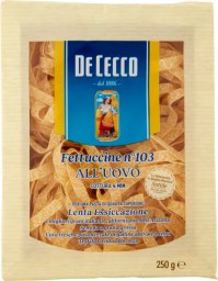 Makaron jajeczny Fettucine n103 all'Uovo 250g - De Cecco