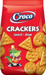 Croco Krakersy o smaku szynki 100g -