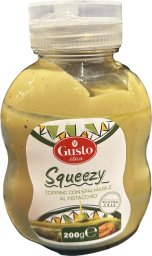 Polewa pistacjowa topping Squeezy con spalmabile al pistacchio 200g - Gusto Etna