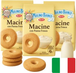 Mulino Bianco Ciastka kruche Macine z bitą śmietaną 350g x 3 -