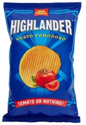 Chipsy Patatine Highlander Tomato 130g - San Carlo