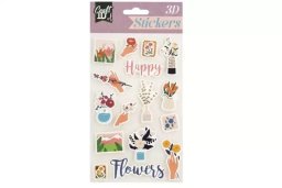 CCG naklejki 3D happy flowers CR6003 12138