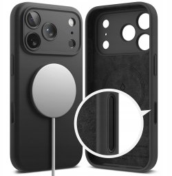 Etui Ringke Silicone Magnetic MagSafe do Apple iPhone 17 Pro Black