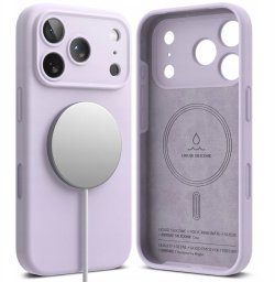 Etui Ringke Silicone Magnetic MagSafe do Apple iPhone 17 Pro Light Purple