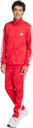 Dres męski adidas Sportswear Basic 3-Stripes Tricot czerwony JX8731 L