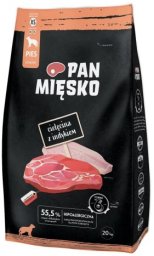 Pan Mięsko PAN MIĘSKO Cielęcina z indykiem (dorosły) chrupki XS - Karma sucha dla psa - 20kg