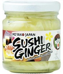 Imbir biały do sushi marynowany 190g - Miyako