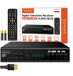 Tuner Dekoder Satelitarny DVB-T2 HEVC H.265 Full HD Telewizji Naziemnej USB enwire DVB-T2 001