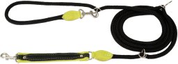 Smycz regulowana Sk�ra �o� 20mm/6/220cm limonka