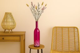 San Miguel Butelka dekoracyjna wazon 75 cm różowa 4766