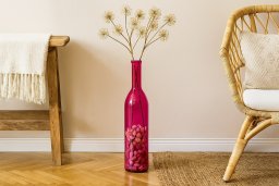 Butelka dekoracyjna wazon 100 cm różowa 4765 San Miguel