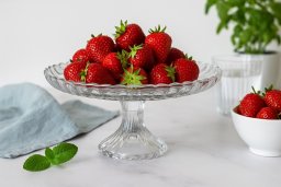 Patera szklana 29,5 cm na nóżce