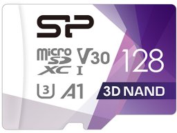 Silicon Power | Superior Pro | 128 GB | micro SDXC | Flash atminties klasė 10 | su adapteriu