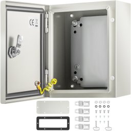 Skrzynka elektryczna rozdzielnia obudowa metalowa 25x20x15 cm