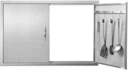 Vevor Drzwiczki do wyspy grillowej 99x66 cm stal nierdzewna na zewnątrz