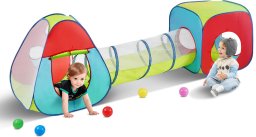 Namiot dla Dzieci Tipi Domek Tunel do Domu Ogrodu Zestaw Ogrodowy 3w1