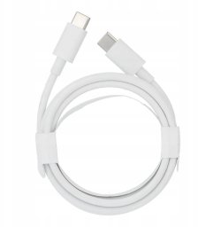 Kabel USB USB-C - USB-C 1 m Biały