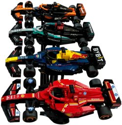 Stojak Poczwórny Uchwyt 3D Stand Podstawka / Modele Lego Speed Formuła 1 F1